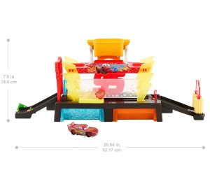 Disney Pixar Cars - Автомивка с количка с промяна на цвета