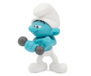 Смърфовете - Фигурка, Forzuto с гиричка