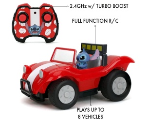 Jada - Радиоуправляемо бъги Stitch, мащаб 1:24, 2 канала, 19 см