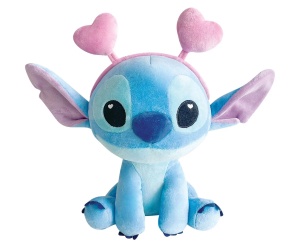 Плюшена играчка Disney - Стич валентинка, 23 см