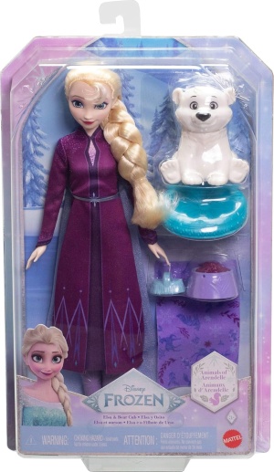 Модна кукла Mattel Disney Frozen Елза и фигурка на мече