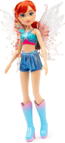 Кукла Winx Fairy със светещи крила - Блум с блестящ костюм 