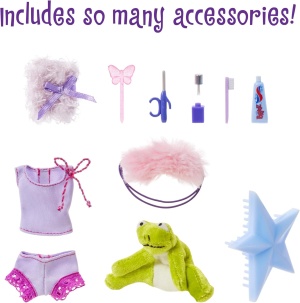 Кукла Bratz Slumber Party - Ясмин 2 комплекта пижами