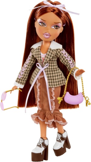 Кукла Bratz Stylin' Ясмин с тениска, която можете да се проектира