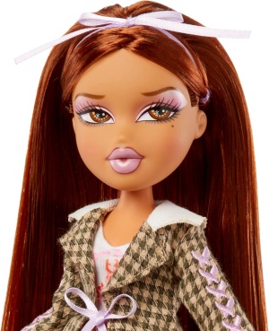 Кукла Bratz Stylin' Ясмин с тениска, която можете да се проектира