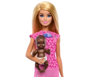 Кукла Barbie - С професия педиатър, блондинка