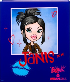 Bratz x Mean Girls Кукла Джанис - колекционерска модна кукла с 2 тоалета