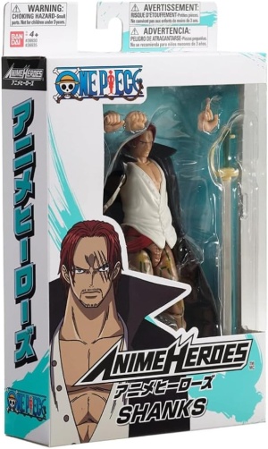 BANDAI - Аниме герой - One Piece - фигурка Шанкс 17 см 