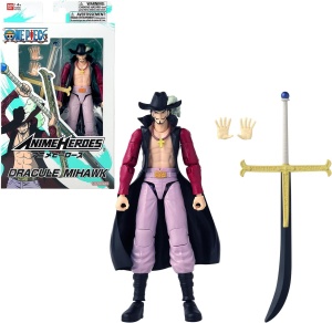 BANDAI - Аниме герой - One Piece - фигурка Дракуле Михоук 17 см 