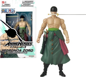 BANDAI - Аниме герой - One Piece - фигурка Ророноа Зоро 17 см 