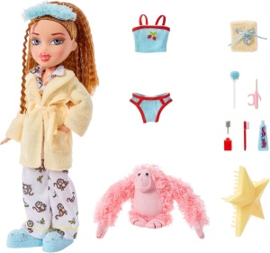 Кукла Bratz Slumber Party - Meygan с  2 комплекта пижами