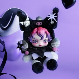 Колекционерска фигурка-ключодържател POP MART SKULLPANDA x Kuromi
