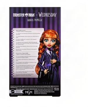 Колекционерска кукла Monster High x Wednesday Агнес ДеМил