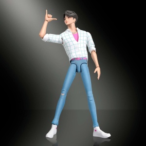 Фигурка на Mattel Kpop Demon Hunters Saja Boys Джину, 17 см
