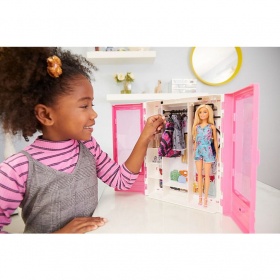 Комплект кукла Barbie Fashionistas с гардероб