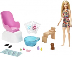 Кукла Барби - игрален комплект спа и маникюр