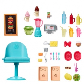 Комплект за игра на Barbie - Камион за приготвяне на храна